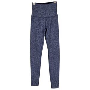BEYOND YOGA Leggings Womens XS Blue High Rise Flecked Knit Ankle Yoga Pants